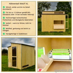 Isolierter Hühnerstall für 13 15 Hühner SKAUT XL
