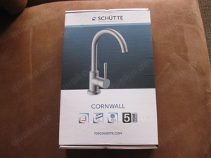 Schütte Cornwall 79126 Spültischarmatur Rundbogen Edelstahloptik