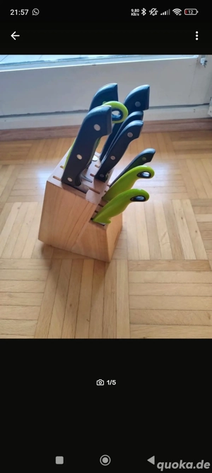 Messerblock mit 9 Messer und extras 