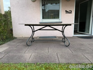 Gartentisch mit Granitplatte 