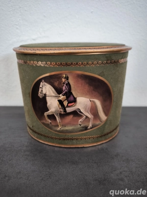 Tchibo Max Herbst Vintage Blechdose 1950er Reiter Motiv