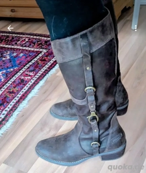 Leder-Damenstiefel