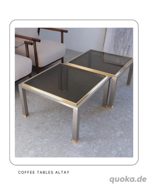 Couchtische Gold Silber Vintage Preis pro Stück