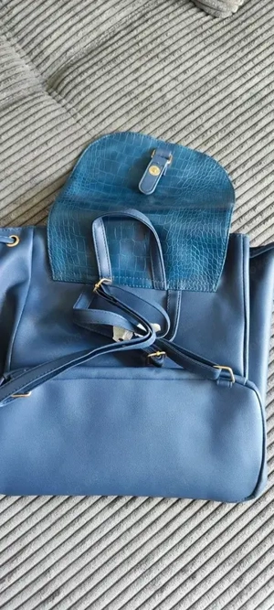 Blauer Rucksack Neu mit Zugabe Bild 4