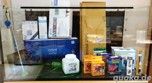 Aquarium Meerwasser Salzwasser ohne Tiere mit viel Zubehör 