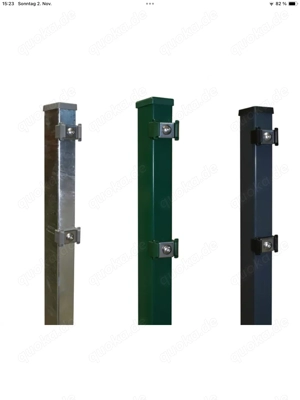 Doppelstabmattenzaunpfosten zum einbetonieren