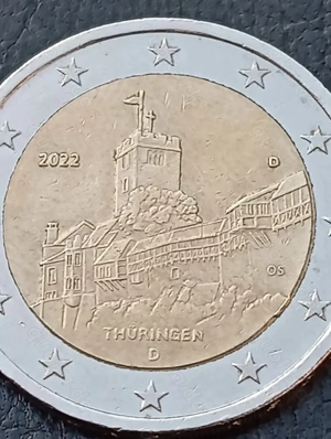 2 Euro Thüringen 2022  D 