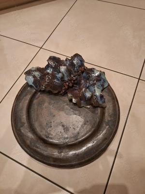 Außergewöhnliche, wunderschöne Obstschale Schale aus Ton - echte Handarbeit