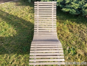 Wellenliege Holzliege Holz Wippe Bank Liegebank