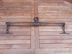 Deichsel Pferdedeichsel Holzdeichsel  Holz Deko Dekoration Pferd 