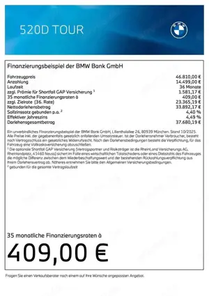BMW 520 d Touring M Sport * 1.190 € Zubehörbonus * HK HiFi Bild 2