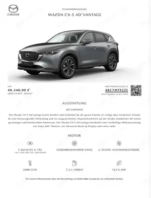 Mazda CX-5 e-SKYACTIV-G 194 Aut. Advantage