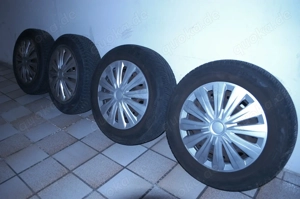4x All Seasons GT Radial 165  70  R14 Reifen auf Stahlfelgen mit Radkappen !
