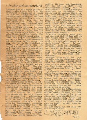 "DIE BRÜCKE", Weihn. 1949, Hauszeitschrift Schloss Rottenberg Bild 4