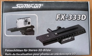 Fotoschlitten für Stereo-3D-Bilder + Programm auf CD   