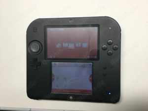 Nintendo 2DS Konsole Blau Schwarz mit Netzteil Bild 5