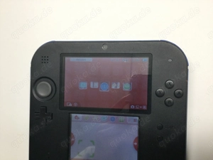 Nintendo 2DS Konsole Blau Schwarz mit Netzteil Bild 6
