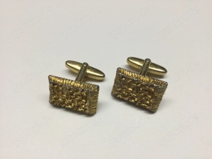Herren Schmuck Vintage Manschettenknöpfe Vergoldet