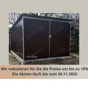   Blechgarage nach Maß Metallcontainer Hütte 