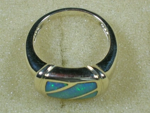 NEU: Ring Größe 18 - 56,5 585 Gold mit Opal Bild 6