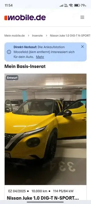 Nissan Juke Juke 1.0 DIG-T N-Sport Bild 3