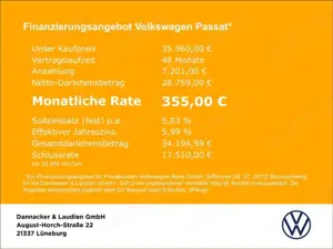 Volkswagen Passat Business 2.0 l TDI DSG Alu LEDSch Bild 2