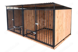 Hundezwinger 4x2m   Holzboden Transport + Aufbau gratis Hohe Qualität GP373
