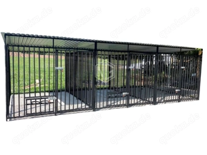 Hundezwinger  6x3m Hunde Käfig XXL- 3 Ausläufen für die Hunde Hohe Qualität GP174