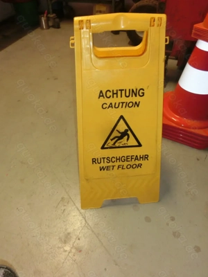 Warnschild Rutschgefahr"Achtung!", Klappaufsteller, P-10007 W wieflooli (2159)
