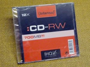 Intenso Disk CD-RW 700MB 17 Stück Slim Case OVP Bild 2