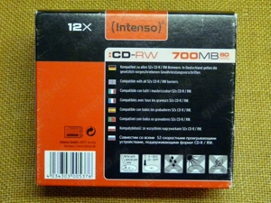 Intenso Disk CD-RW 700MB 17 Stück Slim Case OVP Bild 3