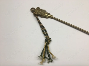 Messing Schuhlöffel Antik mit Verzierung Bild 4