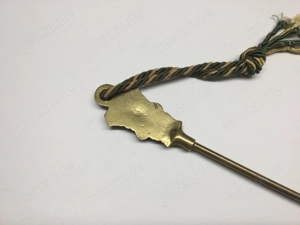 Messing Schuhlöffel Antik mit Verzierung Bild 8