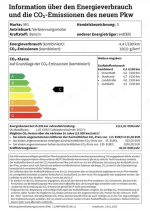 MG MG3 1.5 Hybrid+ 143kW Navi Kamera AppleCar Bild 2