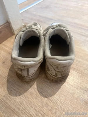 Stark abgetragene weiße Nike Air Force 1 Gr.38