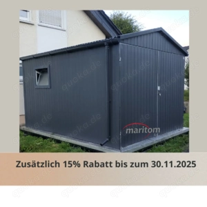 Blechgarage nach Maß Metallcontainer Hütte 