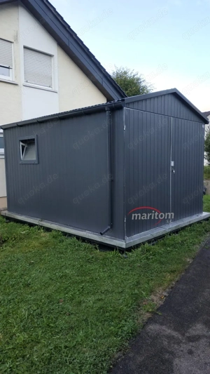 Blechgarage nach Maß Metallcontainer Hütte 