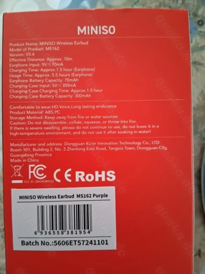 Miniso Wireless Earbud MS 162 Bild 3