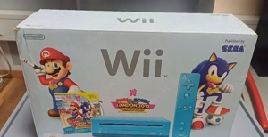 Nintendo Wii Konsole Mario und Sonic Edition mit Controller und Spiel