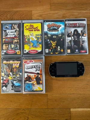 Playstation Portable PSP mit mehreren Spielen Konsole