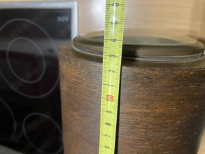 Tisch - Kaminuhr  mit geschliffener Glasscheibe , Bild 5