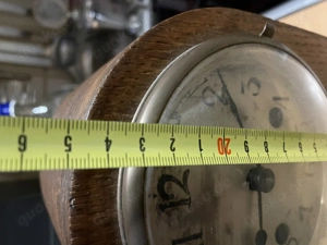 Tisch - Kaminuhr  mit geschliffener Glasscheibe , Bild 4