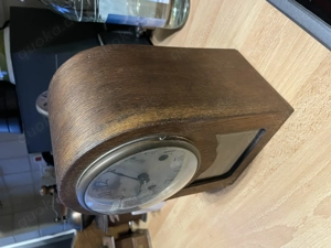 Tisch - Kaminuhr  mit geschliffener Glasscheibe , Bild 7