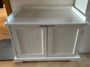 Katzenschrank für Katzentoilette im Landhausstil 