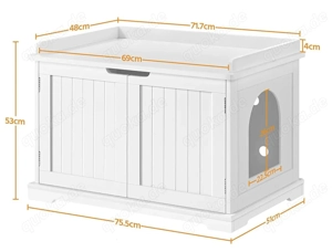 Katzenschrank für Katzentoilette im Landhausstil  Bild 4