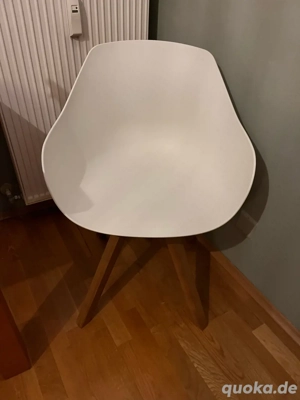 2 Stk Westwing Schalen Armlehnstuhl weiß  Bild 3