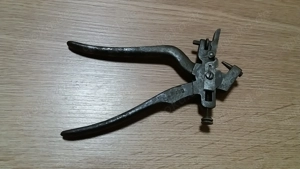 Uralte SCHRÄNKZANGE Schmidt's Zange No. 1 DRGM Sammlerstück Werkzeug