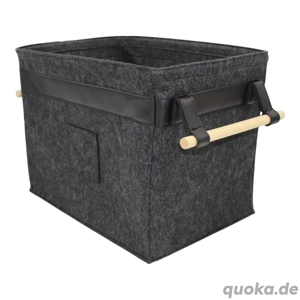 FILZFABRIK Premium Filzkorb für Wäsche, Aufbewahrung, Kaminholz & mehr - nur 29 EUR statt 59 EUR