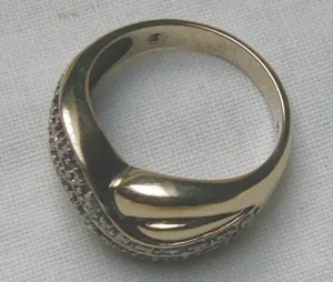Ring, 925 Silber, vergoldet mit gefassten Topasen Bild 5