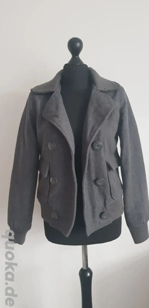 Herbst & Winterjacke, grau, Größe 34   XS 